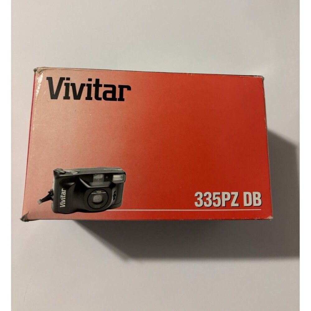 Vivitar 35mm Film Camera 335PZ DB with Box, Instructions 1996 VTG Tested Works